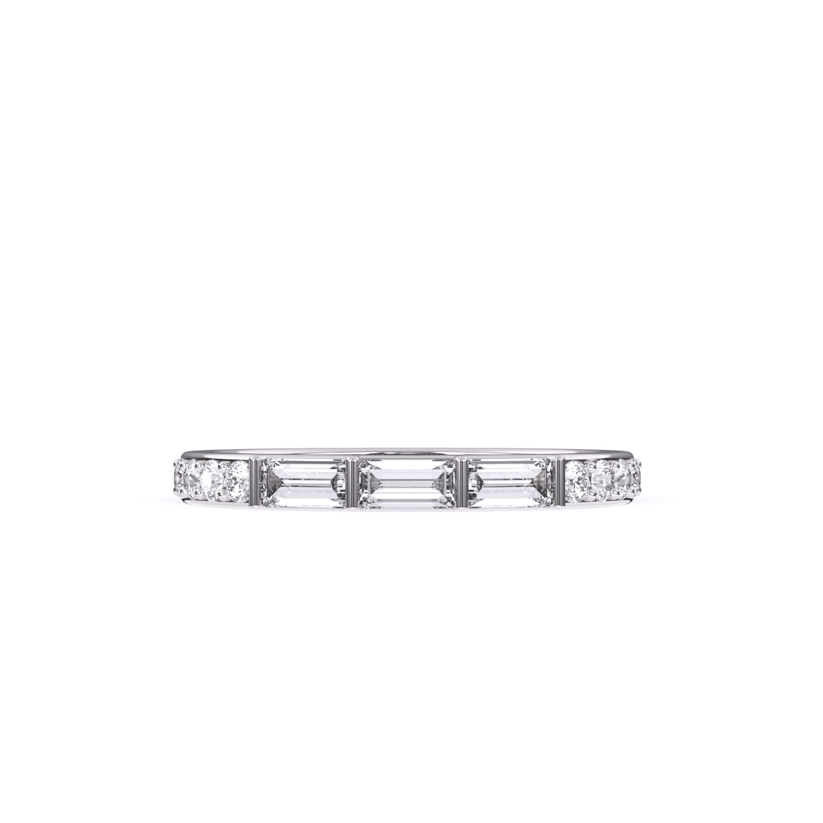 Lab Grown Diamond Half Eternity Band